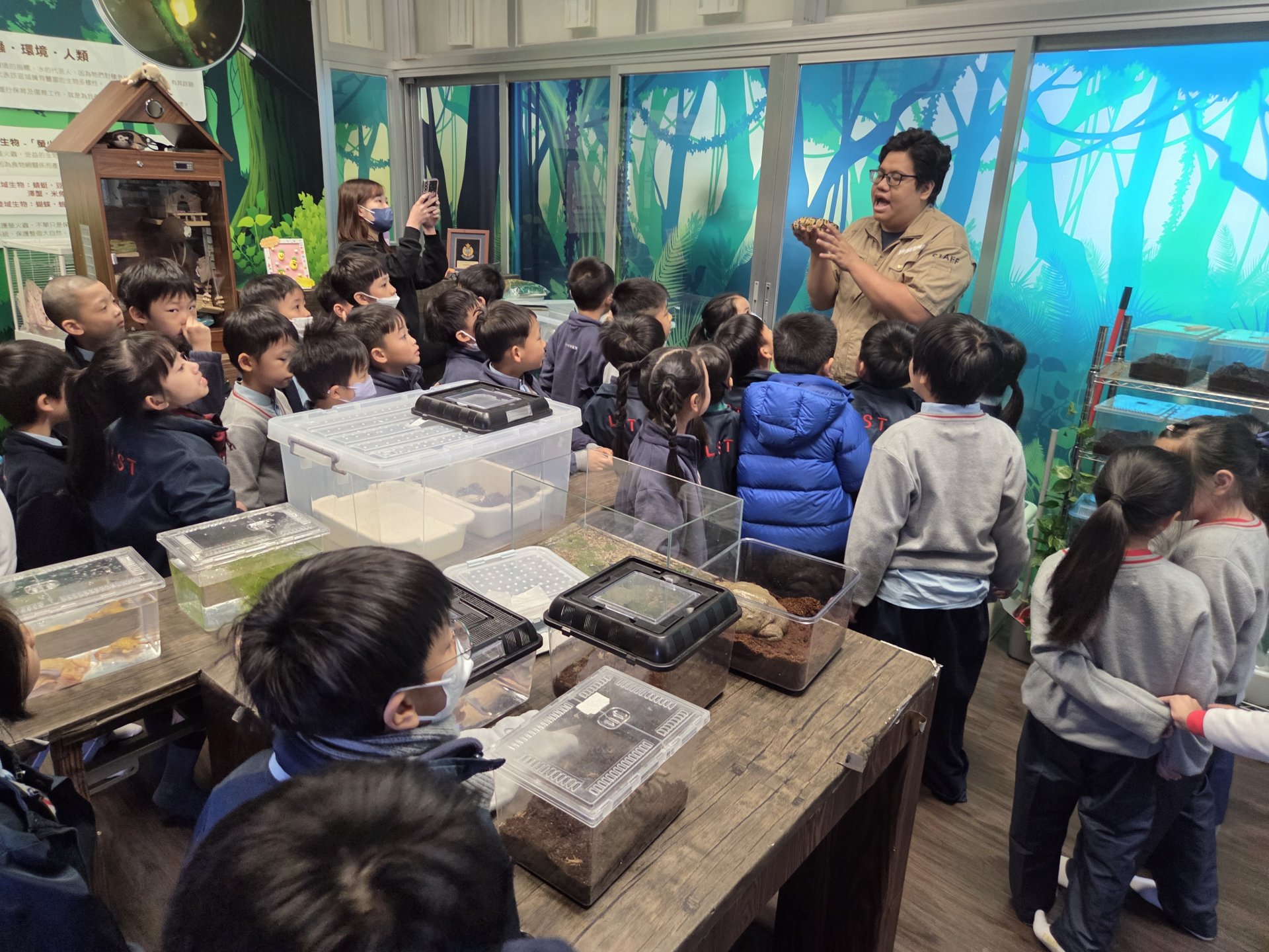 參觀螢火蟲生態教育廳